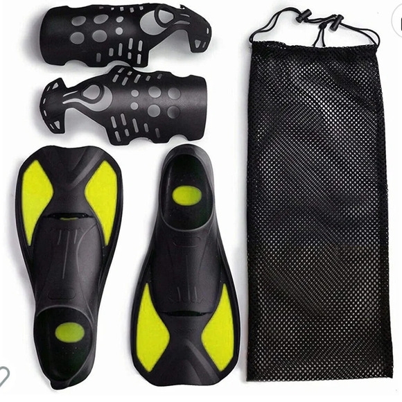 New!! Unisex swim fins size black/yellow, Size XS - Picture 3 of 7